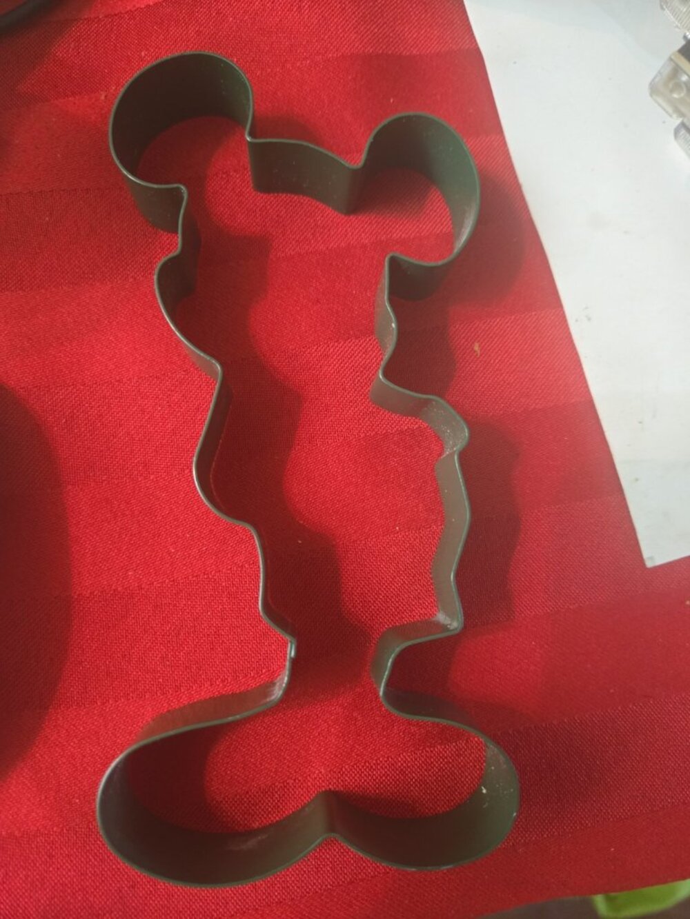 Vintage Walt Disney Attractions Mickey Mouse Metal Cookie Cutter 6.25”
